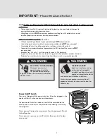 Preview for 4 page of Viking CFBI7360 Installation Manual