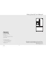 Предварительный просмотр 1 страницы Viking Designer DDFF136DSS Use And Care Manual