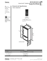 Предварительный просмотр 3 страницы Viking Designer DFBB536 Specifications