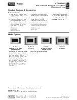 Viking Designer DMOC205 Specification Sheet предпросмотр