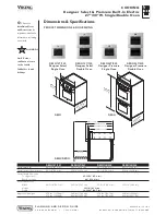 Preview for 3 page of Viking Designer Select DEDO127 Dimensions & Specifications