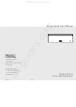 Preview for 1 page of Viking DEWD102SS Use & Care Manual