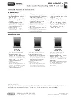 Viking DFUW144 Specification Sheet предпросмотр