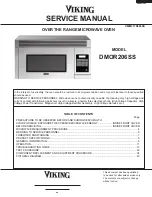 Предварительный просмотр 1 страницы Viking DMOR206SS Service Manual