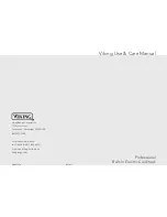 Preview for 1 page of Viking F20033E Use & Care Manual