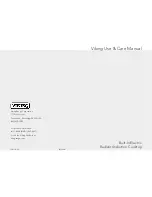 Viking F20111C Use & Care Manual preview