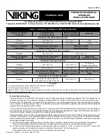 Preview for 10 page of Viking FREEDOM VK490 Technical Data Manual