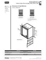 Предварительный просмотр 2 страницы Viking FWCI1240GR Dimensions And Installation Information