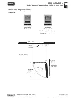 Предварительный просмотр 3 страницы Viking FWCI1240GR Dimensions And Installation Information