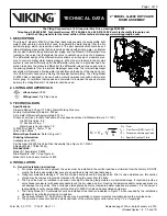 Viking G-2000 Technical Data Manual предпросмотр