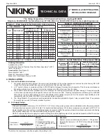 Предварительный просмотр 2 страницы Viking G-2000P Technical Data Manual