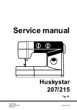 Предварительный просмотр 1 страницы Viking Huskystar 207 Service Manual