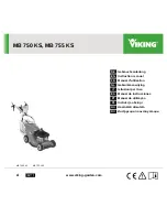 Viking MB 750 KS Instruction Manual preview