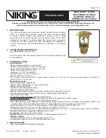 Предварительный просмотр 1 страницы Viking MICROFAST VK328 Technical Data Manual