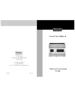 Preview for 1 page of Viking Professional Freestanding Ranges Use & Care Manual