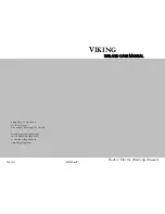 Preview for 1 page of Viking Professional VEWD103T User Manual