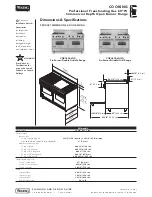 Предварительный просмотр 2 страницы Viking Professional VGRC6056GD Specification Sheet