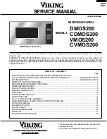 Viking Professional VMOS200 Service Manual предпросмотр