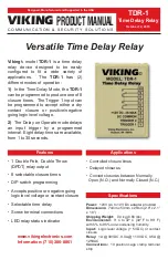 Viking TDR-1 Product Manual preview