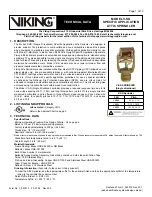 Viking V-SD Technical Data Manual предпросмотр