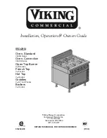 Предварительный просмотр 1 страницы Viking V36CO Series Installation, Operation & Owners Manual