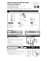 Viking VCFW750 Installation Instructions Manual preview