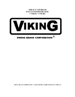 Preview for 1 page of Viking VCSB48 Service Notebook