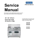 Предварительный просмотр 1 страницы Viking VDSC305 Service Manual