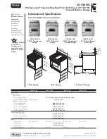 Предварительный просмотр 2 страницы Viking VDSC307-4B Series Specification Sheet