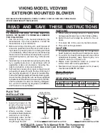 Viking VEDV900 Manual preview