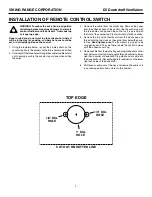 Preview for 9 page of Viking VERSAVENT RVDD330R Use & Care Information Manual