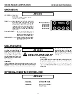 Предварительный просмотр 11 страницы Viking VERSAVENT RVDD330R Use & Care Information Manual