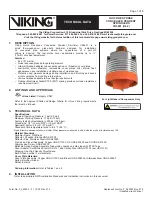 Viking VK4651 Technical Data Manual preview