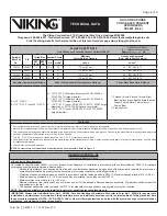 Preview for 4 page of Viking VK4651 Technical Data Manual