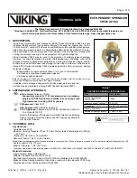 Viking VK503 Technical Data Manual предпросмотр