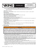 Preview for 2 page of Viking VK510 Technical Data Manual