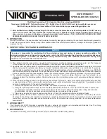 Preview for 3 page of Viking VK510 Technical Data Manual