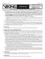 Preview for 5 page of Viking VKFD25U Technical Data Manual