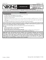 Preview for 6 page of Viking VKFD25U Technical Data Manual