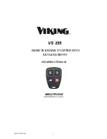 Preview for 1 page of Viking VS 255 Installation Manual