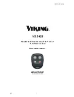 Viking VS 3425 Installation Manual preview