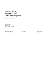 Preview for 1 page of Viking VX 900 MHz LTR User Manual