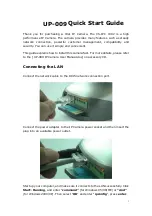 Preview for 1 page of Vilar UP-009 Quick Start Manual