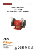 Villager AGM BG 125 Original Instruction Manual предпросмотр