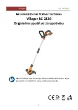 Предварительный просмотр 27 страницы Villager BC 2320 Instruction Manual