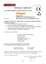 Предварительный просмотр 41 страницы Villager BC 2320 Instruction Manual