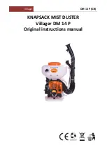 Предварительный просмотр 1 страницы Villager DM 14 P Original Instruction Manual