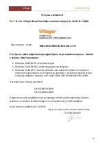 Предварительный просмотр 15 страницы Villager DM 14 PE Instruction Manual