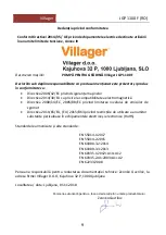 Предварительный просмотр 85 страницы Villager JGP 1100 F Original Instructions Manual