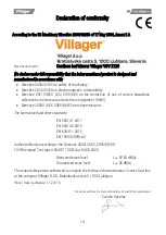 Preview for 31 page of Villager VBV 2120 Original Instruction Manual